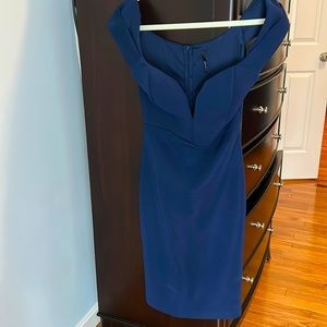 Lulus Blue Cap Sleeve Dress